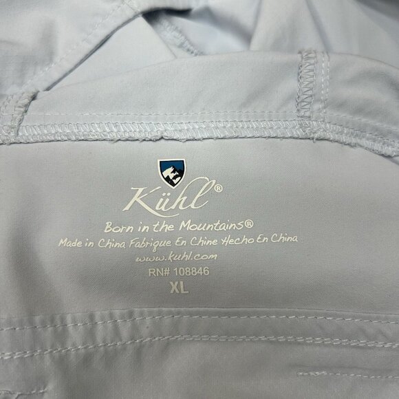 Kuhl Full Snap Button Hooded Long Sleeve Performance Shirt Windbreaker XL - Picture 4 of 4